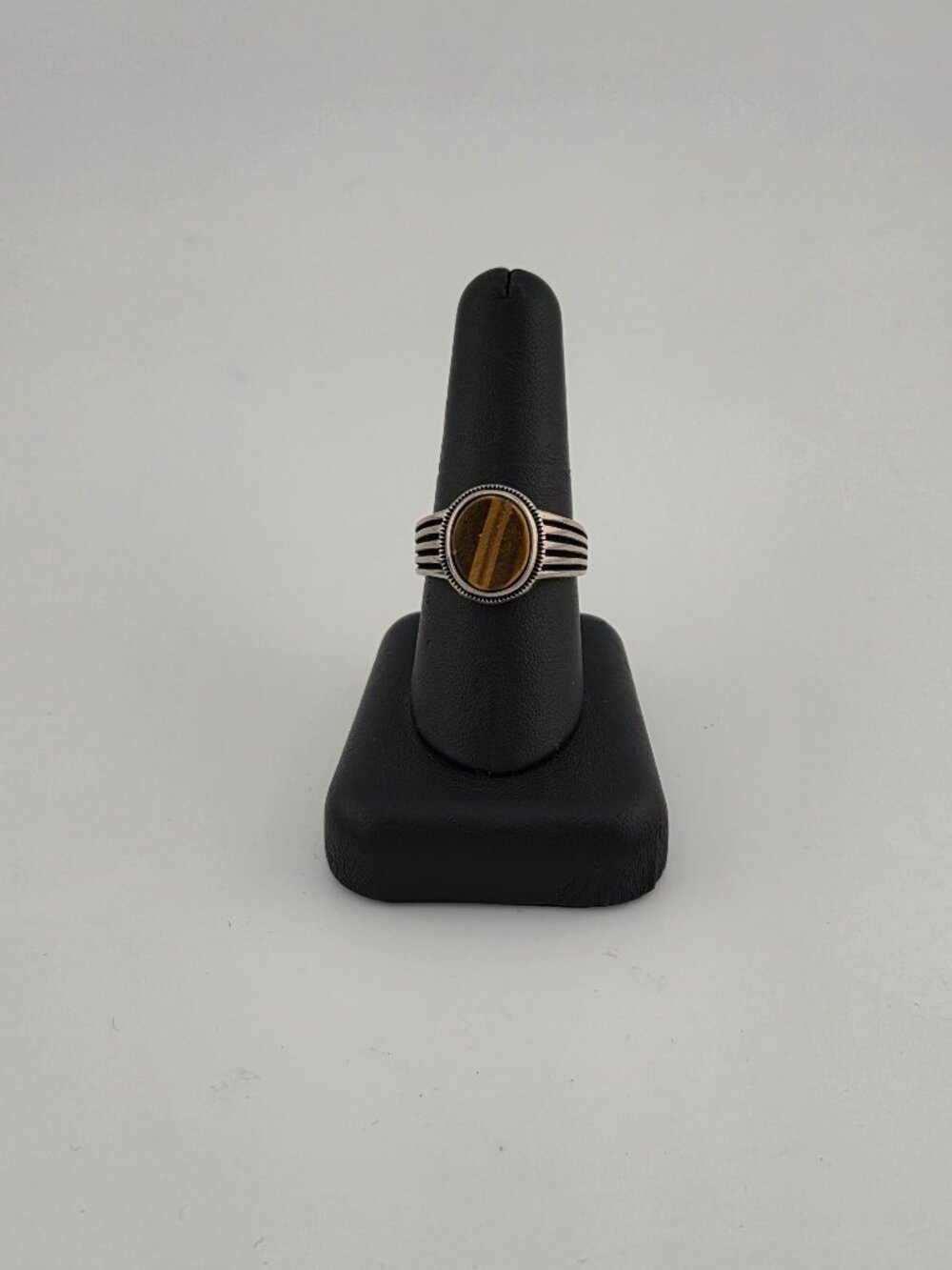 Brand New Sterling Silver 925 Tiger Stone Ring